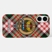Clan Carnegie Crest over Jurk Tartan Case-Mate iPhone Case (Achterkant (horizontaal))