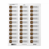 Clan Carnegie Crest over Jurk Tartan Etiket (Full Sheet)