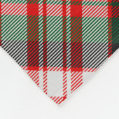 Clan Carnegie Crest over Jurk Tartan Fleece Deken (Hoek)