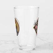 Clan Carnegie Crest over Jurk Tartan Glas (Links)