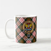 Clan Carnegie Crest over Jurk Tartan Koffiemok (Links)