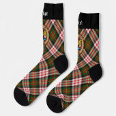 Clan Carnegie Crest over Jurk Tartan Sokken (Links)