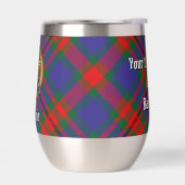 Clan Carnegie Crest over Tartan (Links)