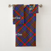 Clan Carnegie Crest over Tartan Bad Handdoek (Insitu)