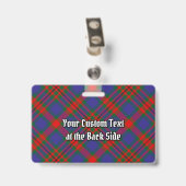 Clan Carnegie Crest over Tartan Badge (Achterkant met clip)