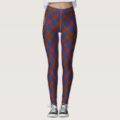 Clan Carnegie Crest over Tartan Leggings (Voorkant)