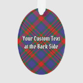 Clan Carnegie Crest over Tartan Ornament (achterkant)