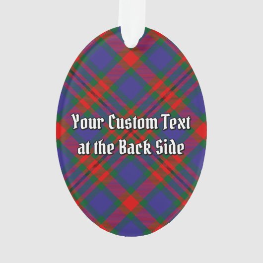 Clan Carnegie Crest over Tartan Ornament (achterkant)