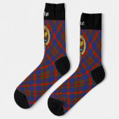 Clan Carnegie Crest over Tartan Sokken (Links)
