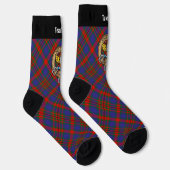 Clan Carnegie Crest over Tartan Sokken (Rechts)