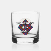 Clan Carnegie Crest over Tartan Whisky Glas (Achterkant)