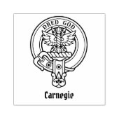 Clan Carnegie Crest Rubberstempel (Afrduk)