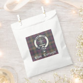 Clan Carnegie Crest Tartan Bedankzakje (Geknipt)