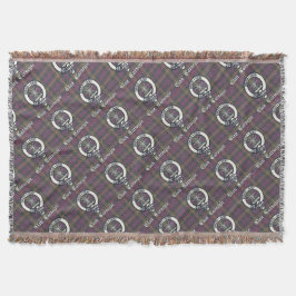 Clan Carnegie Crest Tartan Deken