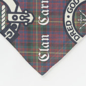 Clan Carnegie Crest Tartan Fleece Deken (Hoek)