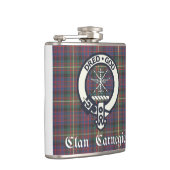 Clan Carnegie Crest Tartan Heupfles (Rechts)