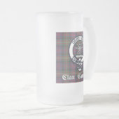 Clan Carnegie Crest Tartan Matglas Bierpul (Voorkant rechts)