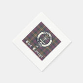 Clan Carnegie Crest Tartan Servet (Hoek)