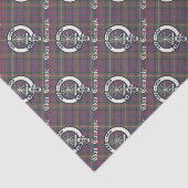 Clan Carnegie Crest Tartan Tissuepapier (Detail)