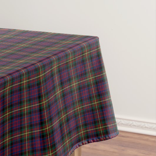 Clan Carnegie Donkerblauw en Rood Schotse Tartan Tafelkleed (Voorbeeld)