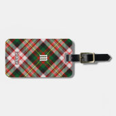 Clan Carnegie Jurk Tartan Bagagelabel (Voorkant horizontaal)