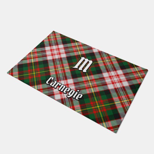 Clan Carnegie Jurk Tartan Deurmat (Schuin)