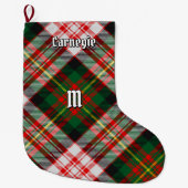 Clan Carnegie Jurk Tartan Grote Kerstsok (Voorkant)