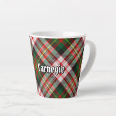 Clan Carnegie Jurk Tartan Latte Mok (Rechterhoek)