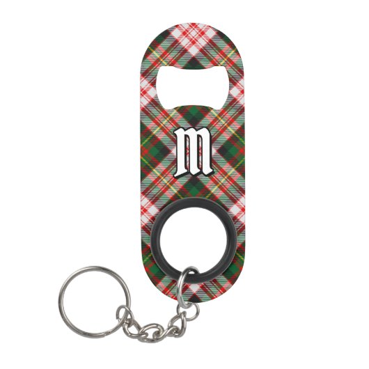 Clan Carnegie Jurk Tartan Mini Flessenopener (Voorkant)