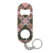 Clan Carnegie Jurk Tartan Mini Flessenopener (Achterkant)