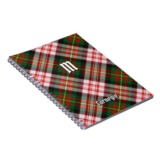 Clan Carnegie Jurk Tartan Notitieboek (Rechterzijde)