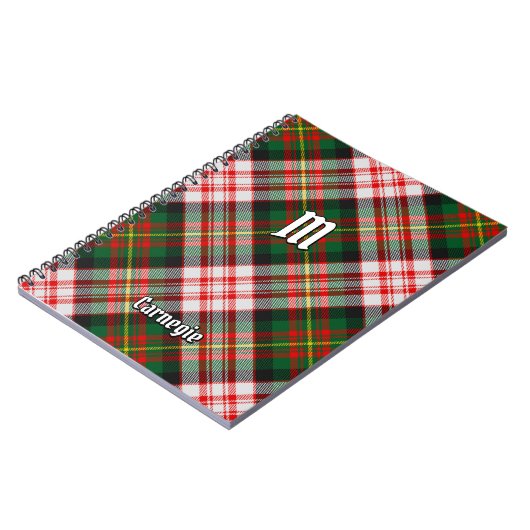 Clan Carnegie Jurk Tartan Notitieboek (Linkerzijde)