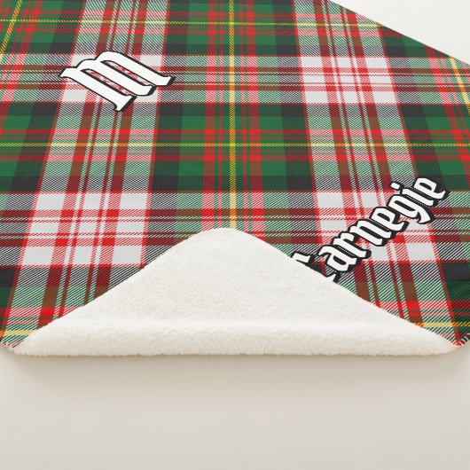 Clan Carnegie Jurk Tartan Sherpa Deken (3/4)