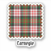 Clan Carnegie Jurk Tartan Sticker (Voorkant)