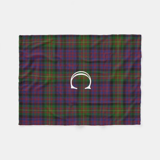 Clan Carnegie Pset Monogram Fleece Blanket Deken (Voorkant (Horizontaal))