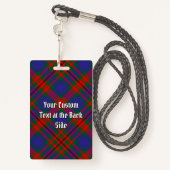 Clan Carnegie Tartan Badge (Achterkant met draagriem)