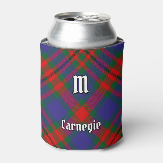 Clan Carnegie Tartan Blikjeskoeler (Blikje Voorkant)