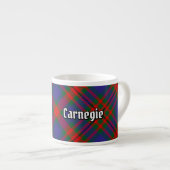 Clan Carnegie Tartan Espresso Kop (Voorkant rechts)