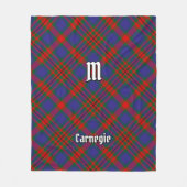 Clan Carnegie Tartan Fleece Deken (Voorkant)