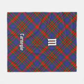 Clan Carnegie Tartan Fleece Deken (Voorkant (Horizontaal))