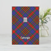 Clan Carnegie Tartan Kaart (Staand voorkant)
