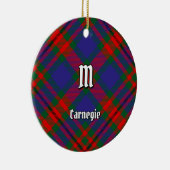 Clan Carnegie Tartan Keramisch Ornament (Rechts)