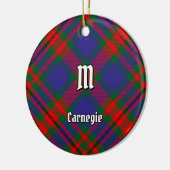 Clan Carnegie Tartan Keramisch Ornament (Links)