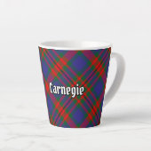Clan Carnegie Tartan Latte Mok (Rechterhoek)