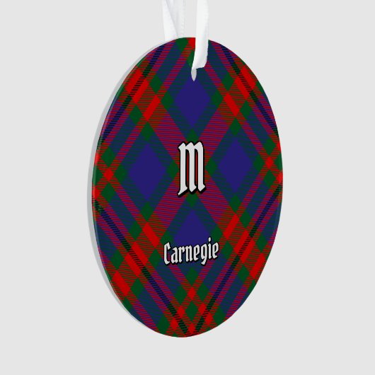 Clan Carnegie Tartan Ornament (voorkant)