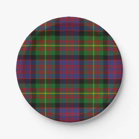 Clan Carnegie Tartan Papieren Bordje (Voorkant)
