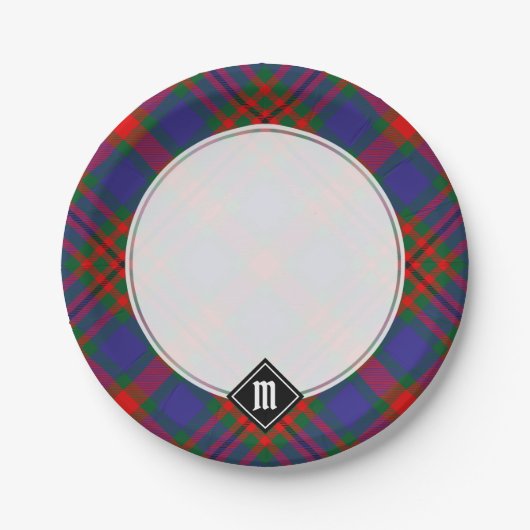 Clan Carnegie Tartan Papieren Bordje (Voorkant)