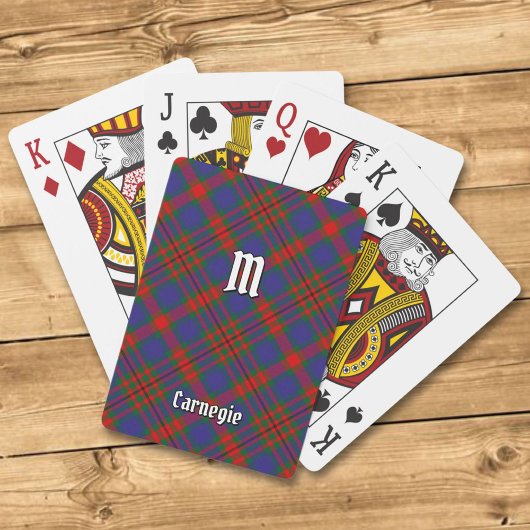 Clan Carnegie Tartan Pokerkaarten