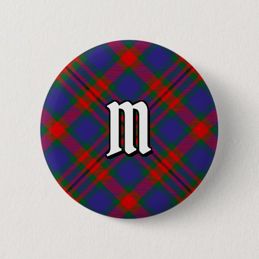 Clan Carnegie Tartan Ronde Button 5,7 Cm (Voorkant)
