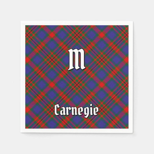 Clan Carnegie Tartan Servet (Voorkant)